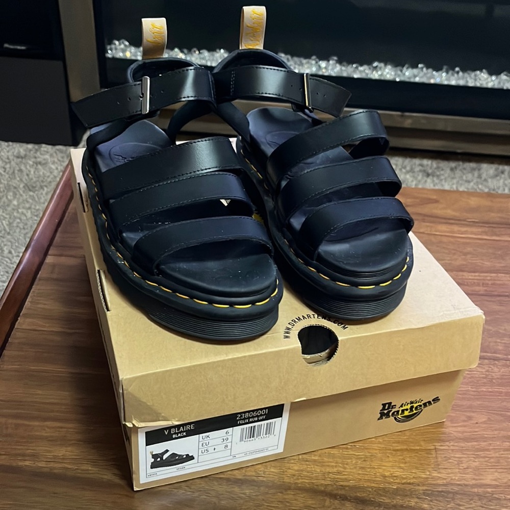 Black Dr. Martens Blaire Sandals